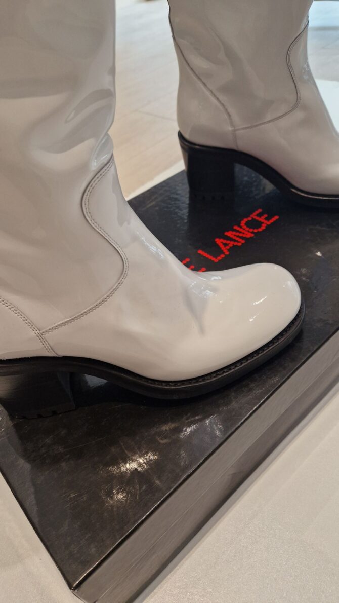 Bottes Free Lance en cuir verni blanc pointure 39 – Image 7
