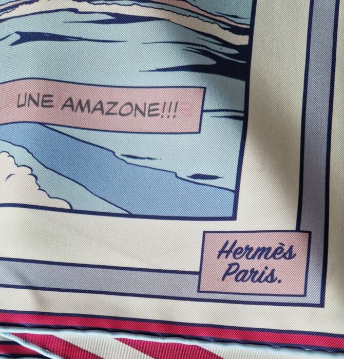 Carré Hermès double face Wow à l'état neuf avec son étiquette – Image 7