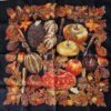 Pochette Hermès Citrouilles et coloquintes dessiné par Valérie Dawlat -Dumoulin
