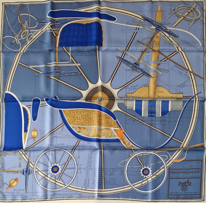 Carré Hermès petit duc par christian renonciat
