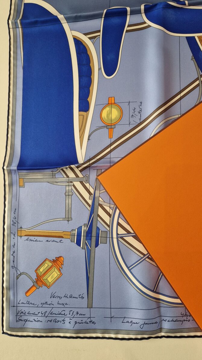 Carré Hermès Petit Duc par Christian Renonciat 2013 Etat neuf dans sa boîte – Image 5