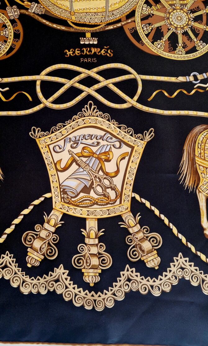 Carré Hermès Paperoles par Claudia Stuhlhofer‑Mayr 2000 – Image 3