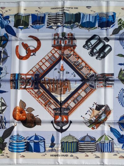 carré hermès charme des plages normandes