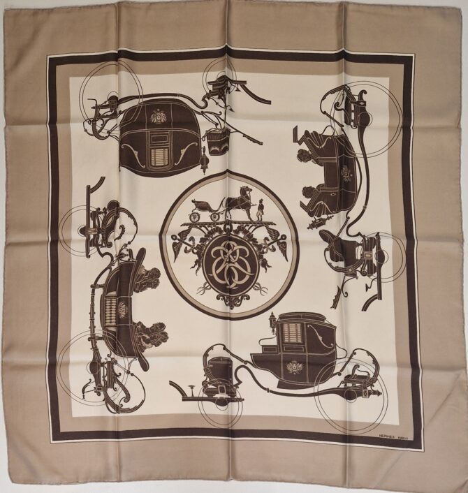 Carré Hermès Ex libris par Hugo Grykar