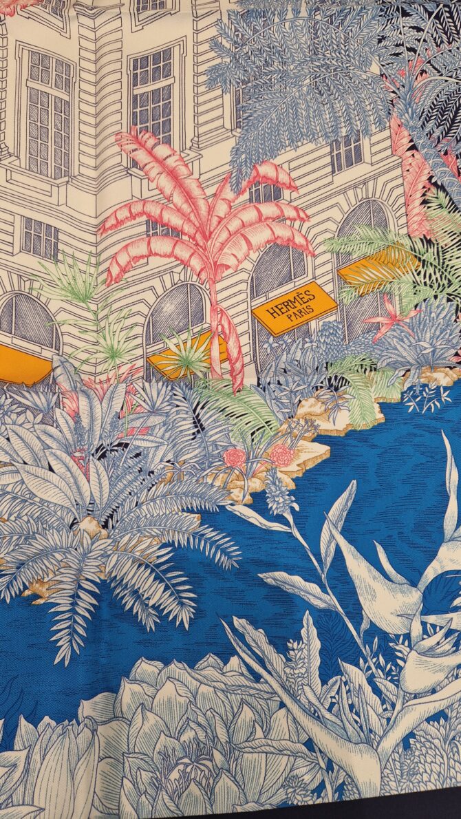 Carré Hermès Faubourg tropical Etat neuf dans sa boîte – Image 3