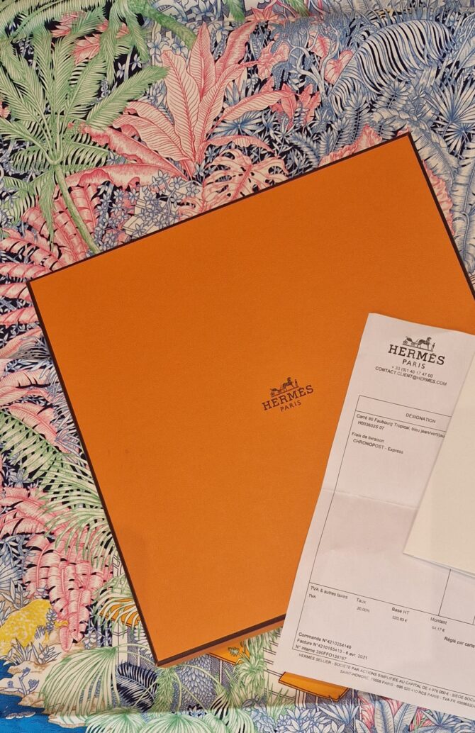 Carré Hermès Faubourg tropical Etat neuf dans sa boîte – Image 2