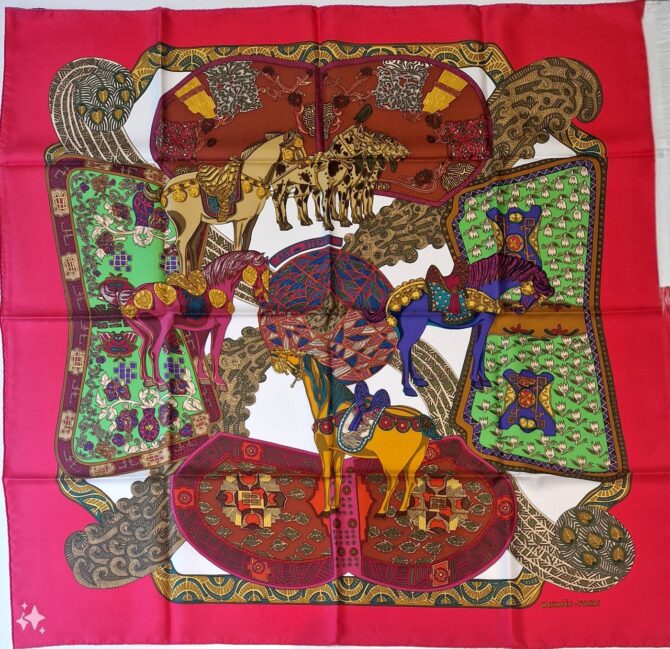 carré hermès l'art des steppes