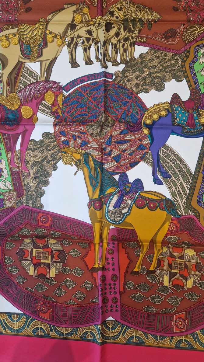 carré hermès l'art des steppes