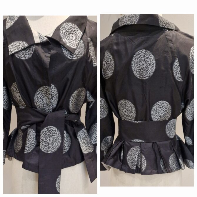 Veste ARMANI noir et argent taille 42