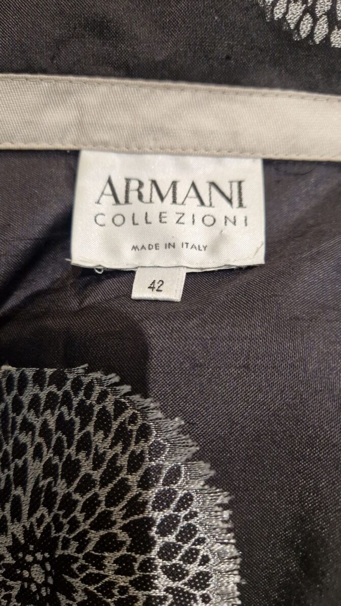Veste ARMANI  noir et argent taille 42 – Image 3
