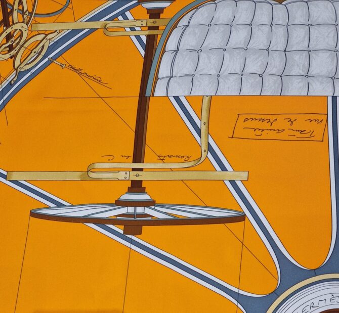 Carré Hermès Petit Duc par Christian Renonciat 2013 dans sa boîte – Image 6