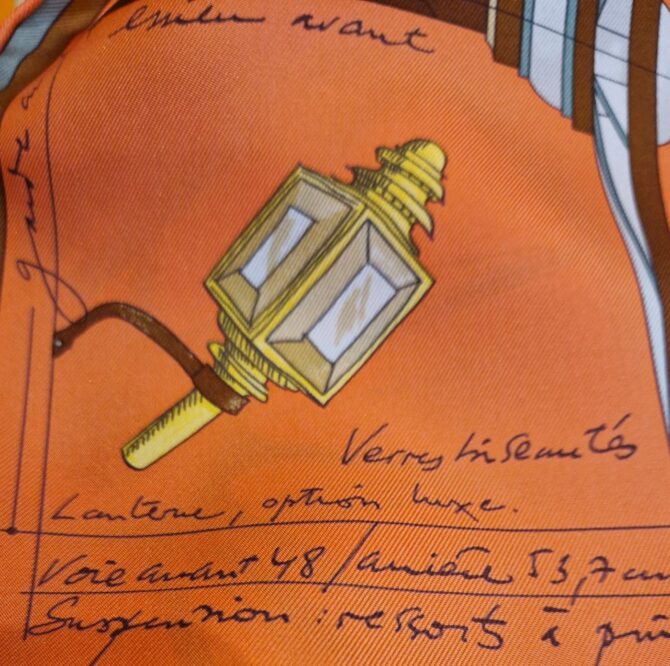 Carré Hermès Petit Duc par Christian Renonciat 2013 dans sa boîte – Image 8
