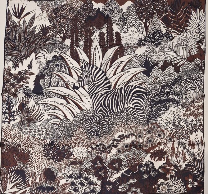 Carré Hermès à l'état neuf Mountain Zebra par Alice Shirley 2019