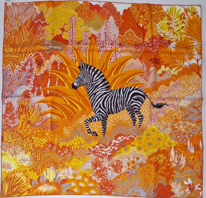 carré hermès mountain zebra