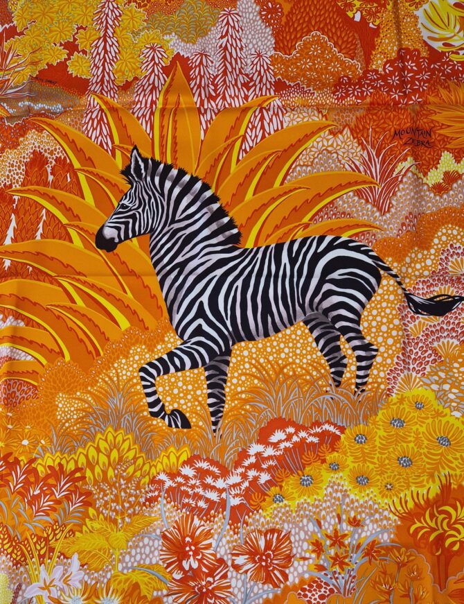 carré hermès mountain zebra