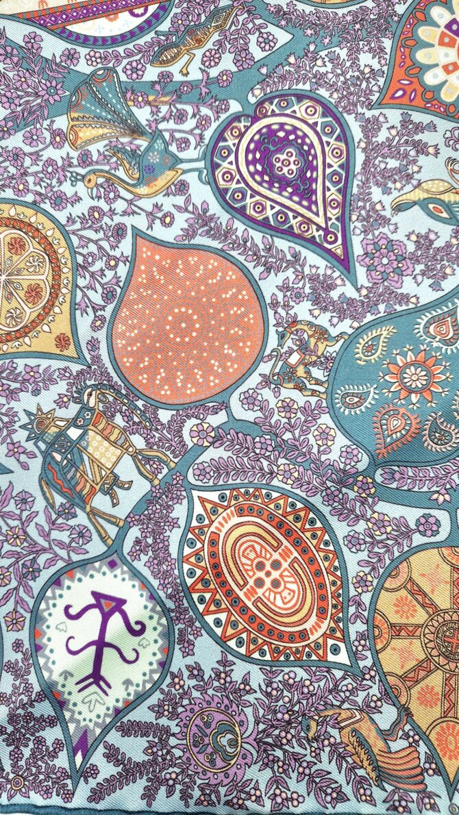 Pochette Hermès  L'arbre de vie par Christine Henry – Image 3