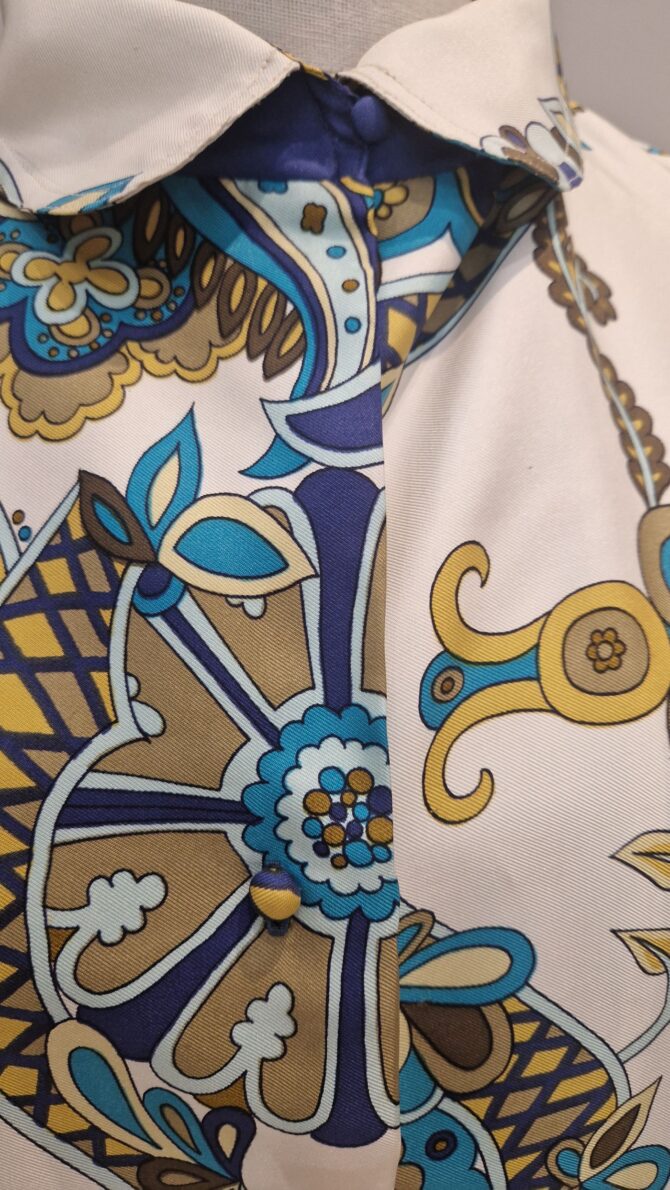 Chemisier d'après le carré Hermès Cendrillon par Karen Swildens 1972 – Image 7