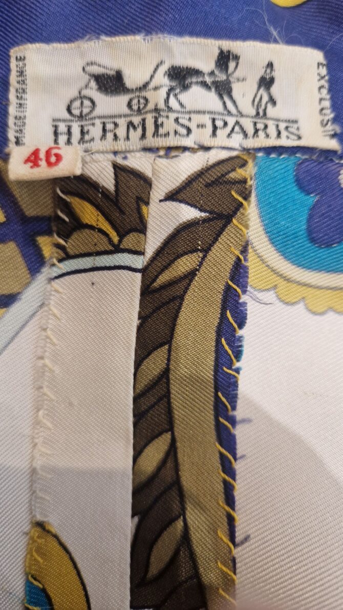 Chemisier d'après le carré Hermès Cendrillon par Karen Swildens 1972 – Image 11