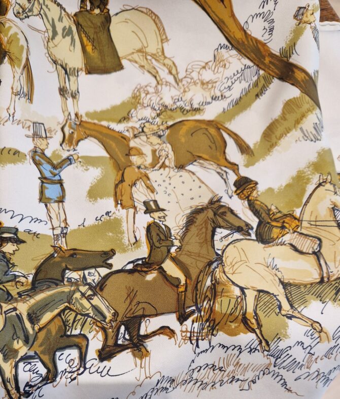 Carré Hermès Les amazones II par Philippe Dumas – Image 2