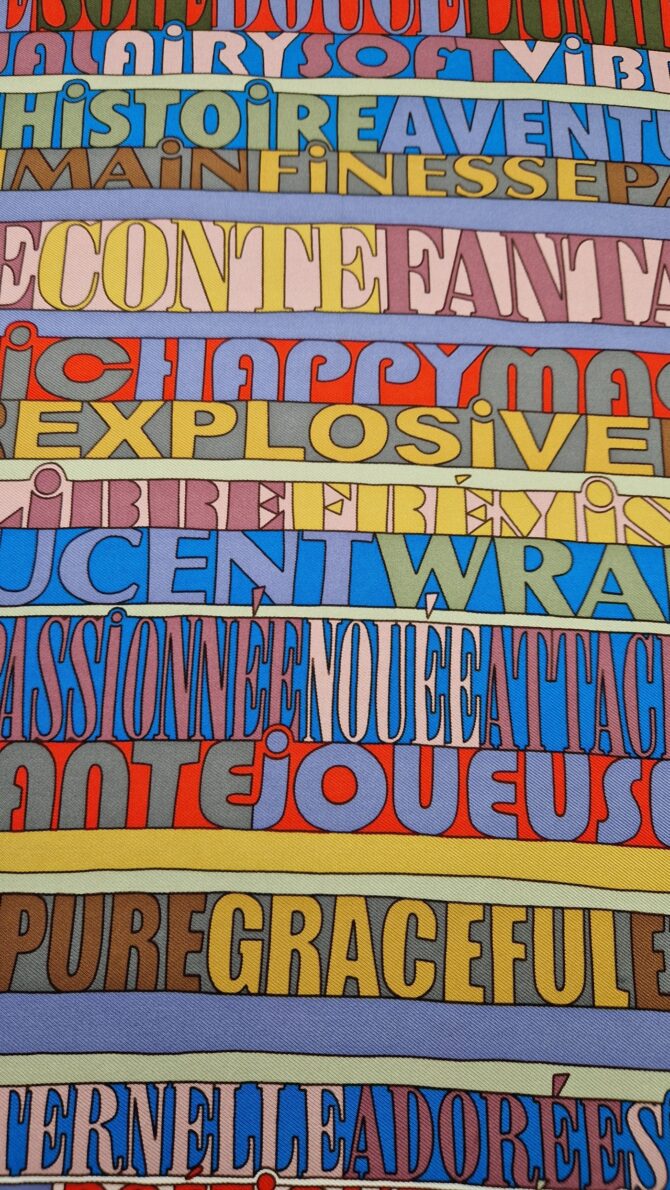 Pochette Hermès Mots de soie par Virginie Jamin 2011 – Image 2