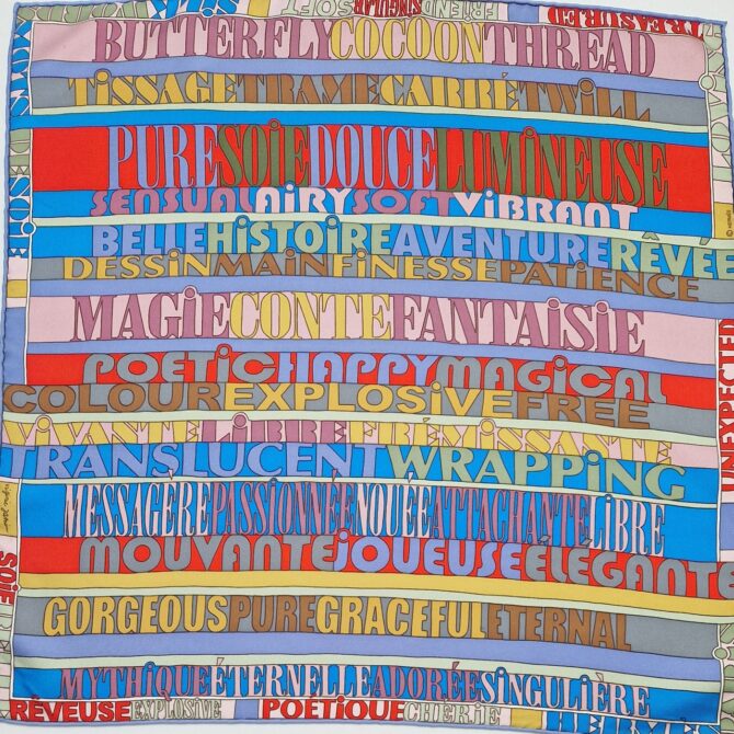 Pochette Hermès Mots de soie par Virginie Jamin 2011 – Image 3