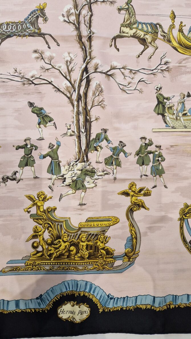 carre hermès traineaux et glissades