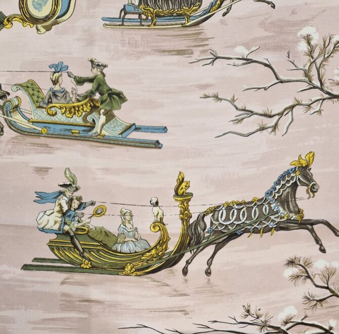 carre hermès traineaux et glissades