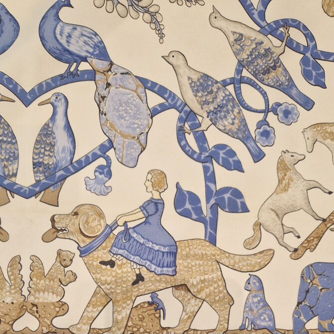 Carré Hermès  Early America  par Françoise de la Perrière 1976 – Image 7