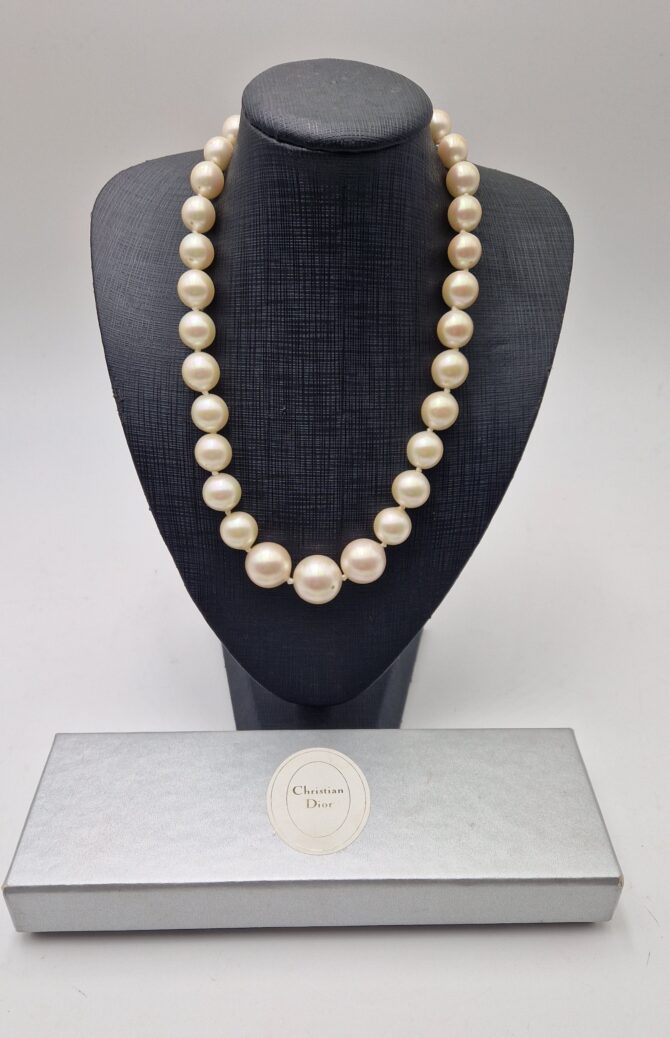 COLLIER CHRISTIAN DIOR PERLES