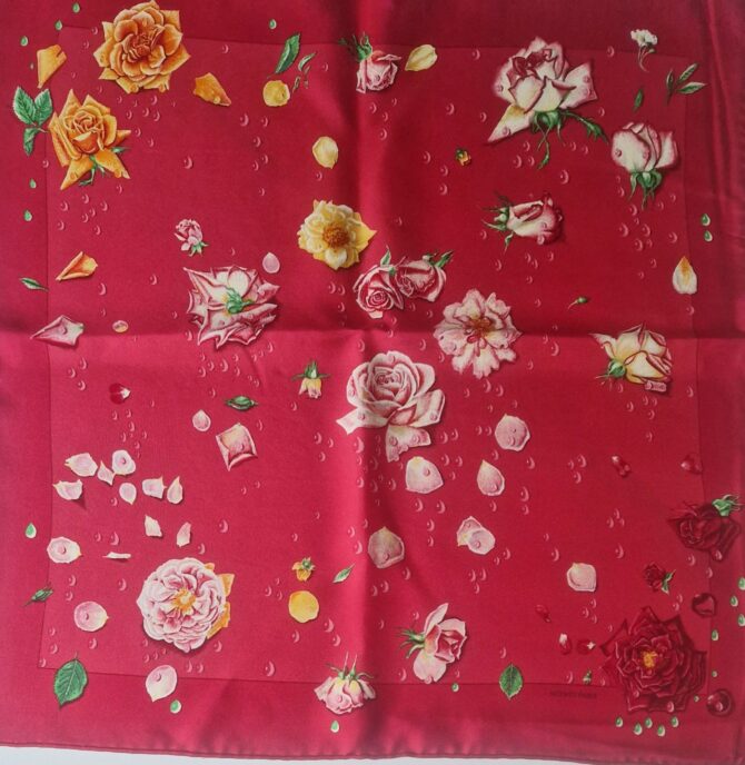 Gavroche ou pochette Hermès La rosée