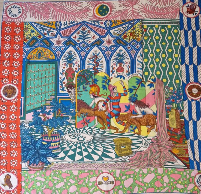 châle hermès la danse des amazones