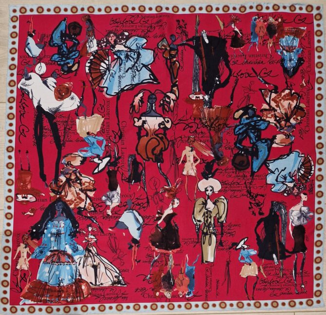 carré de soie christian lacroix