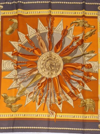 Carré Hermès Cuillers d'Afrique par Cathy Latham 1997