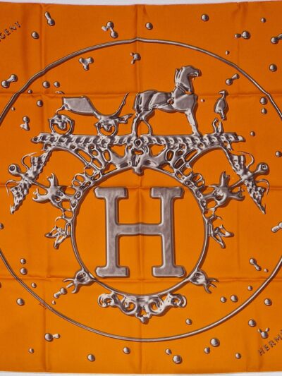 Carré hermès vif-argent