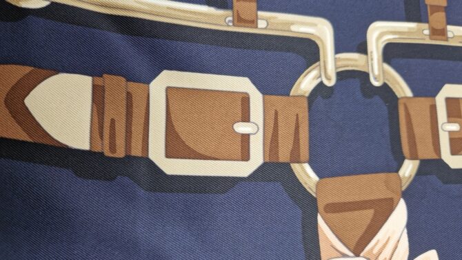 Carré Hermès 65 cm Grand Manège détail