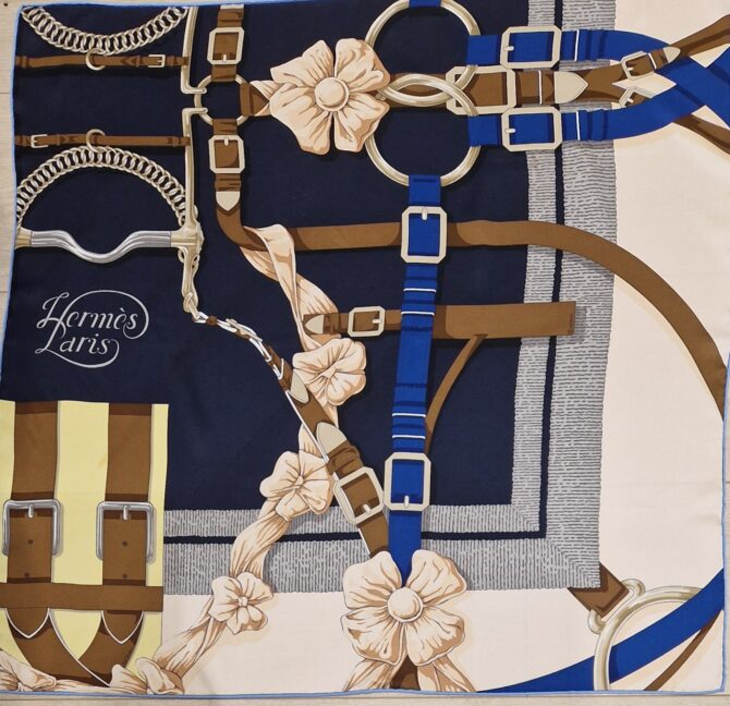 Carré Hermès 65 cm Grand Manège détail