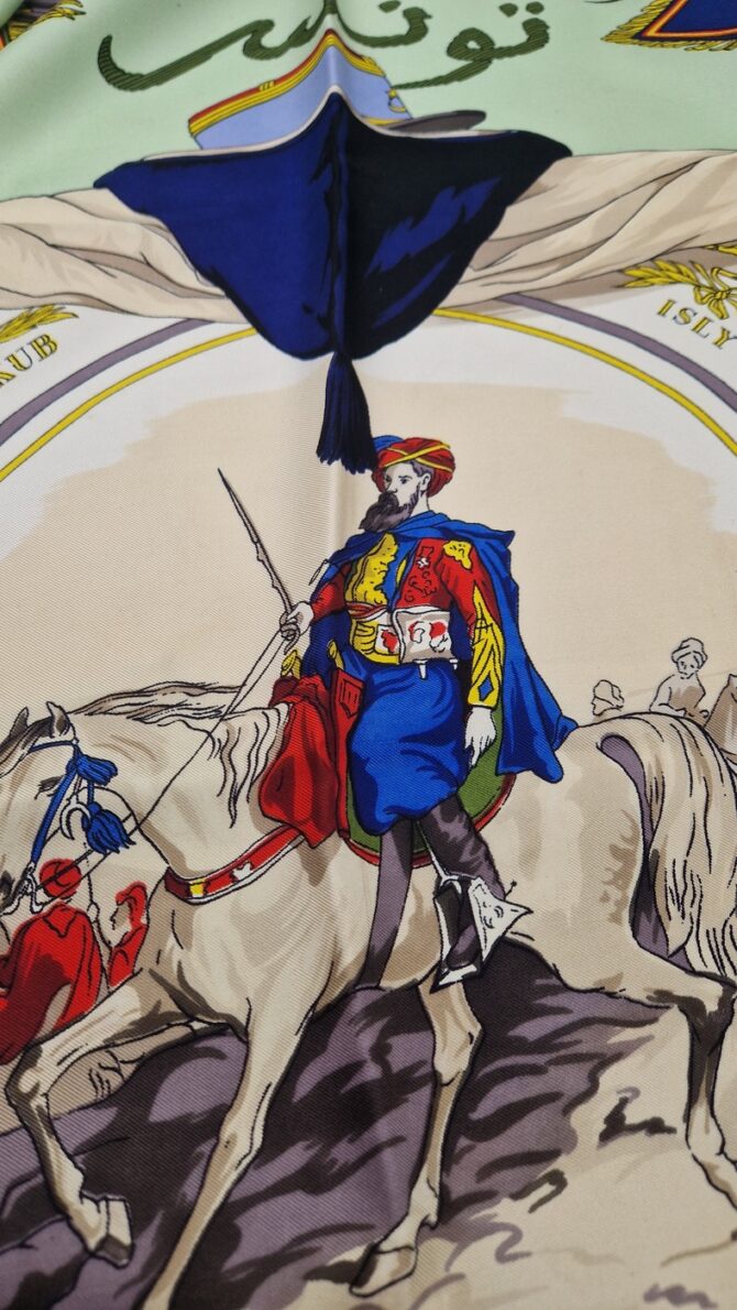 Exceptionnel carré Hermès Saphis marocains par Hugo Grykar 1953 – Image 6