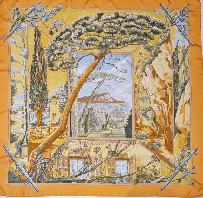 Carré hermès Cezanne