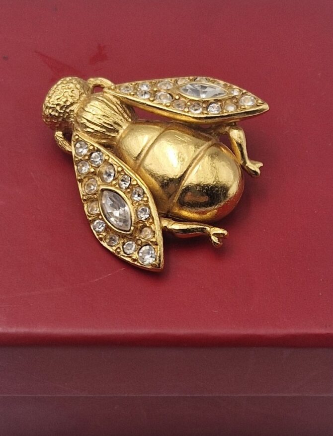 broche Dior vintage motif abeille