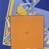 Carré Hermès Papyrus par Joachim Metz à l'état neuf , livré dans sa boîte d'origine