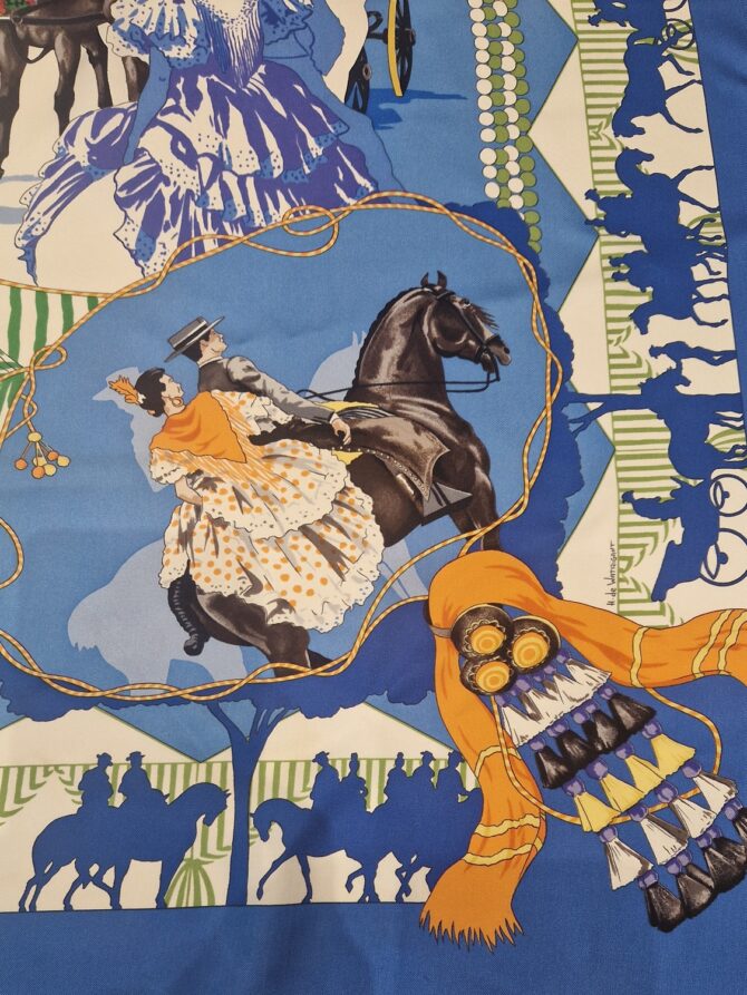 Carré Hermès La Feria de Sevilla par Hubert de Watrigant 1996 – Image 3
