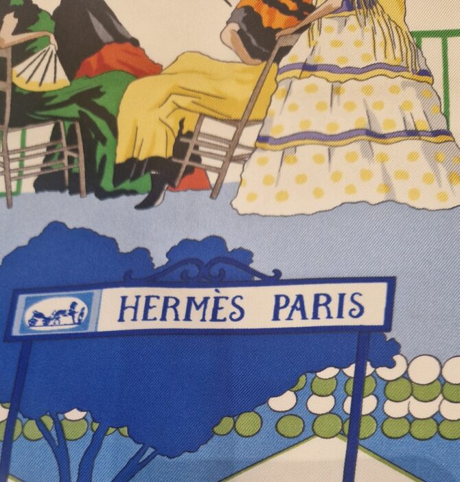Carré Hermès La Feria de Sevilla par Hubert de Watrigant 1996 – Image 2