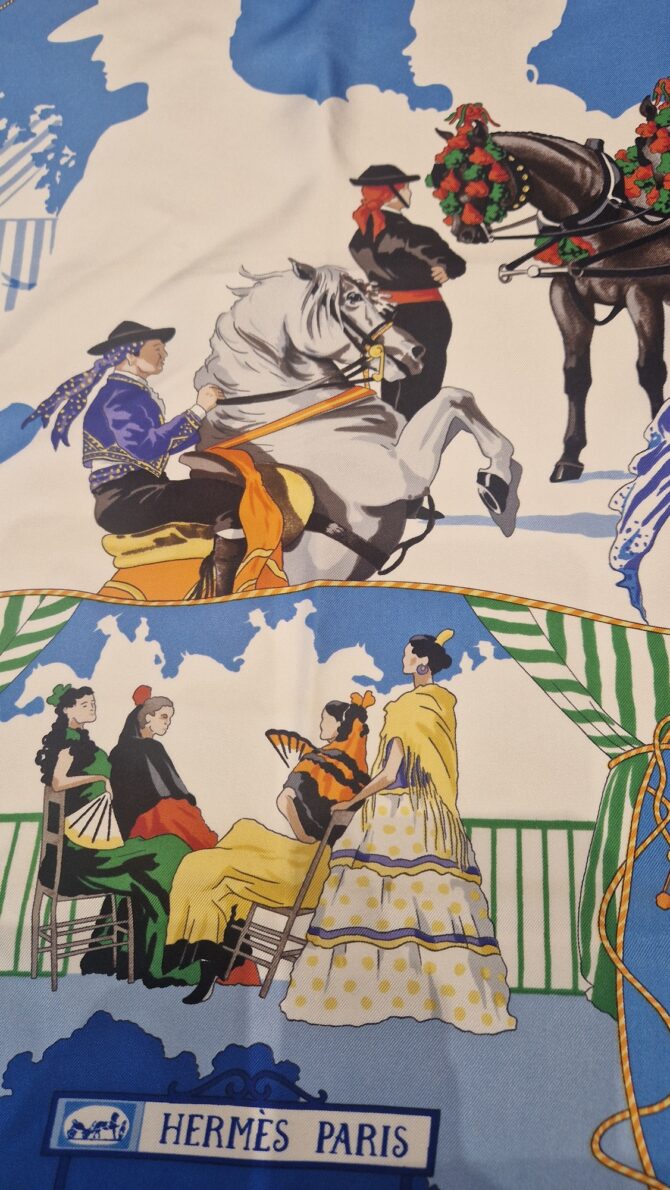 Carré Hermès La Feria de Sevilla par Hubert de Watrigant 1996 – Image 4