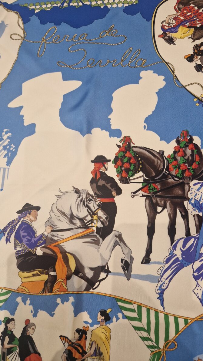Carré Hermès La Feria de Sevilla par Hubert de Watrigant 1996 – Image 5