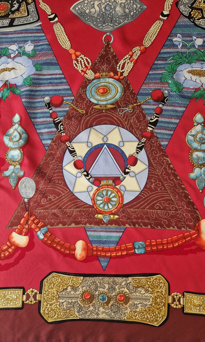 Carré Hermès Tibet par Cathy Latham 1999