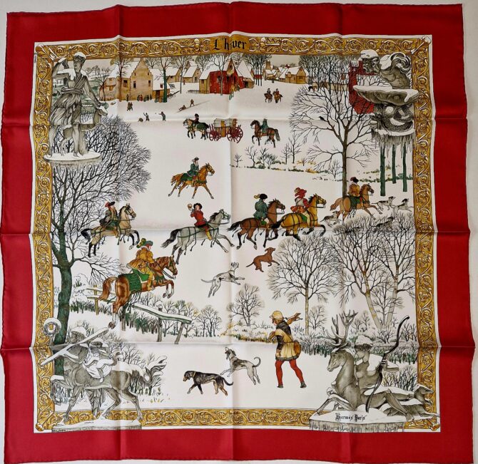 carré hermès l'hiver par ledoux