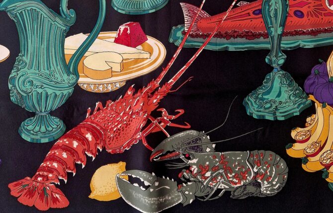 Carré Hermès Gastronomie par  Christiane Vauzelle et Robert Dumas  1961 – Image 2