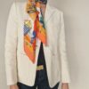 Foulard Hermès Charmes des plages normandes par Loic Dubigeon 1999