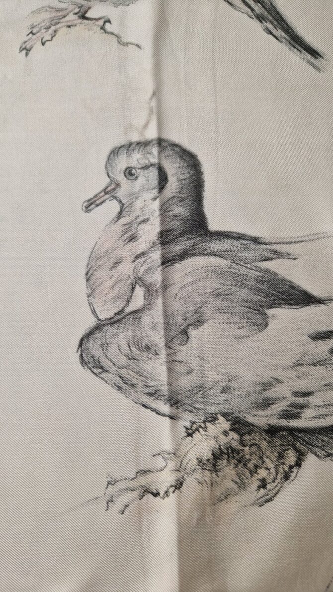 Carré Hermès  les tourterelles par Xavier de Poret édition de 1956 – Image 10