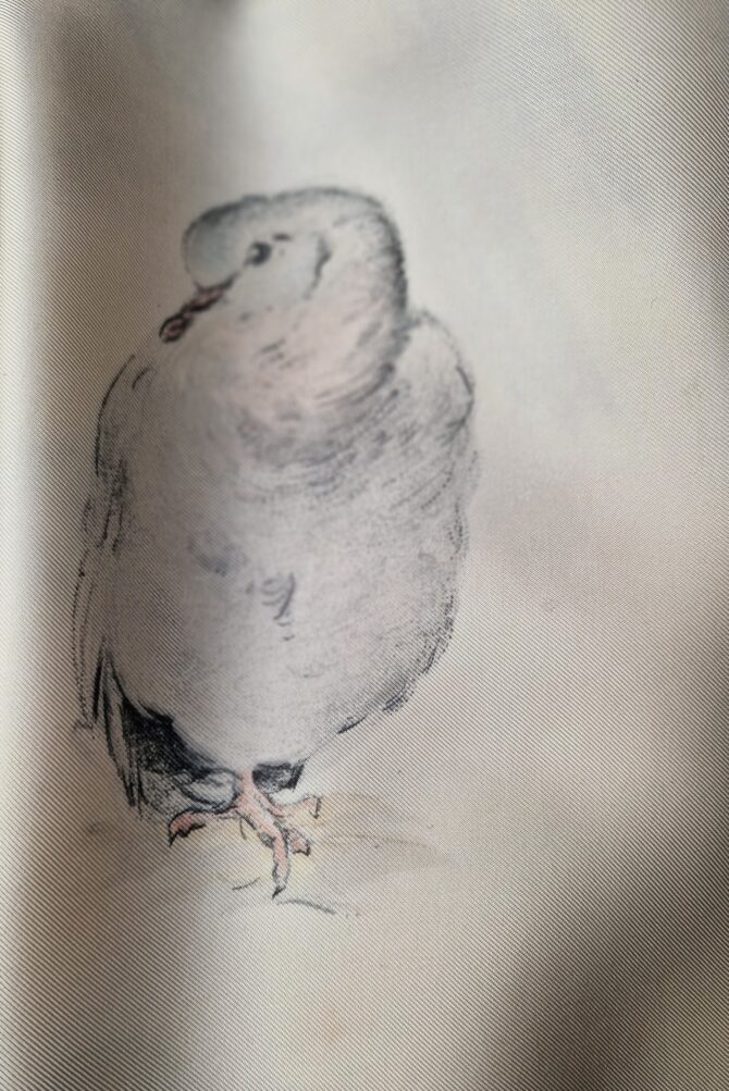 Carré Hermès  les tourterelles par Xavier de Poret édition de 1956 – Image 8